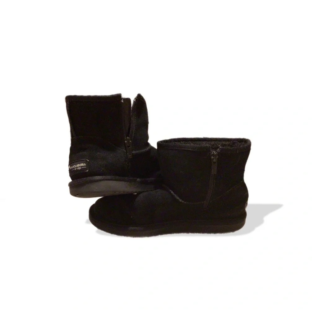 Kid’s And Teen Black Koolaburra By Uggs Boots | Size 5